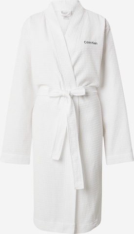 Calvin Klein Underwear Дълъг халат за баня в бяло: отпред