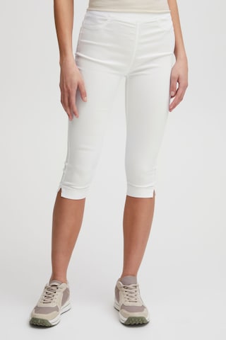 Oxmo Skinny Broek 'Keana' in Wit: voorkant