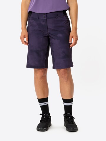 VAUDE Regular Outdoor trousers 'Loamer' in Purple: front
