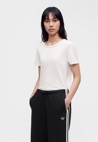 Wide leg Pantaloni 'SIG' de la ADIDAS ORIGINALS pe negru