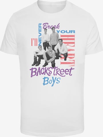 Merchcode Shirt 'Backstreet Boys' in White: front