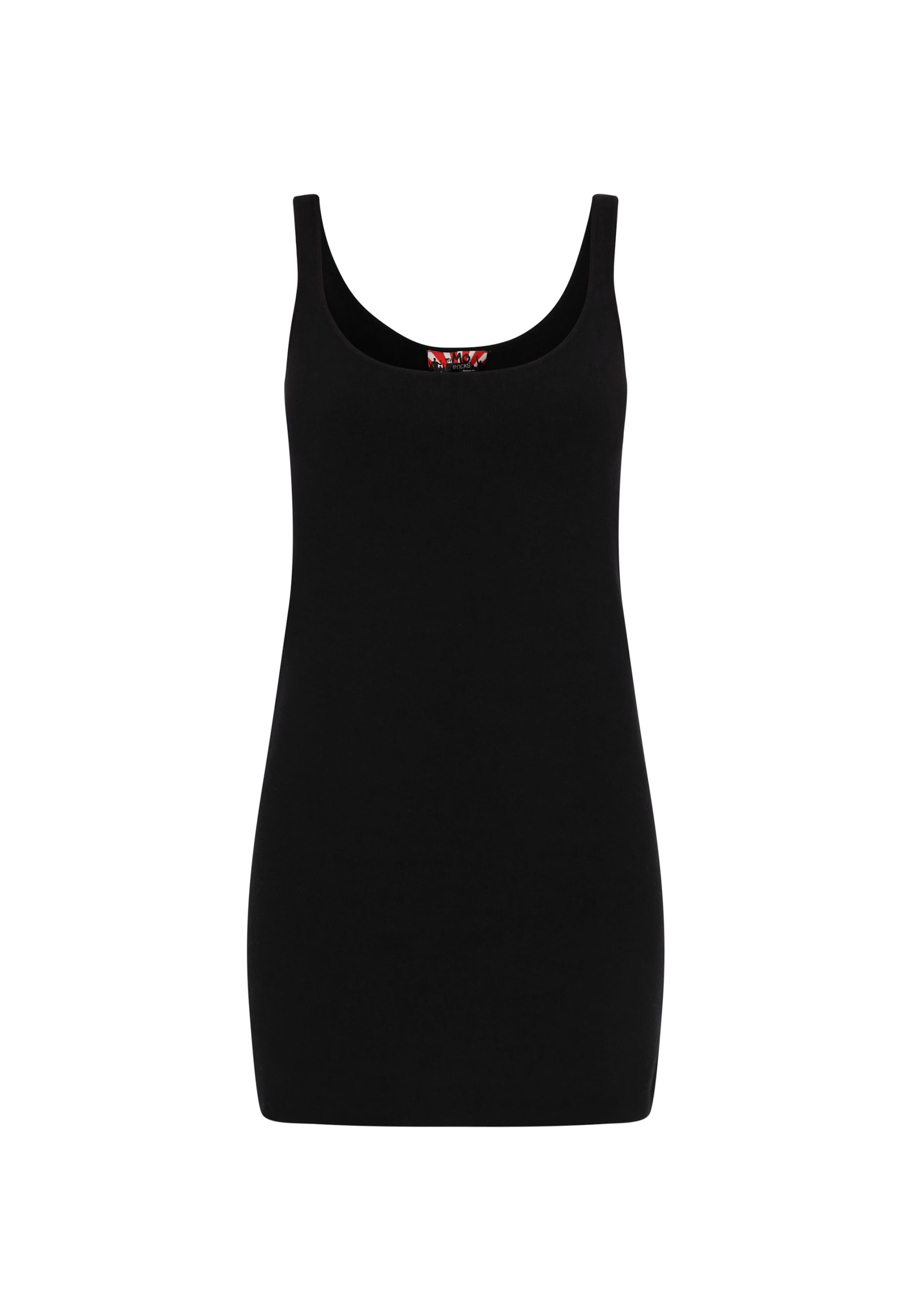 melns MYMO Adīta kleita 'Fashion Look': no priekšpuses