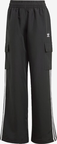 Pantalon cargo 'Adicolor' ADIDAS ORIGINALS en noir : devant
