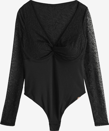 Body de la Lipsy pe negru: față