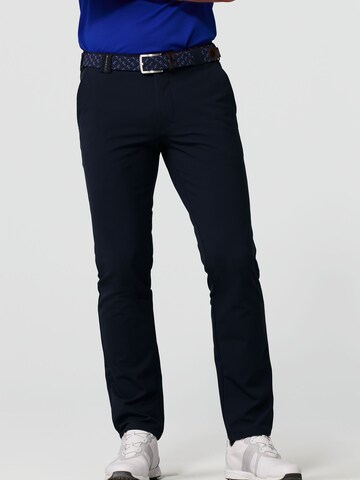 MEYER Slim fit Chino Pants in Blue: front
