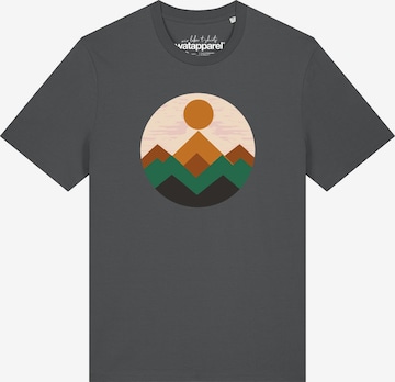 Watapparel Shirt 'Geometric Landscape 2' in Grey: front