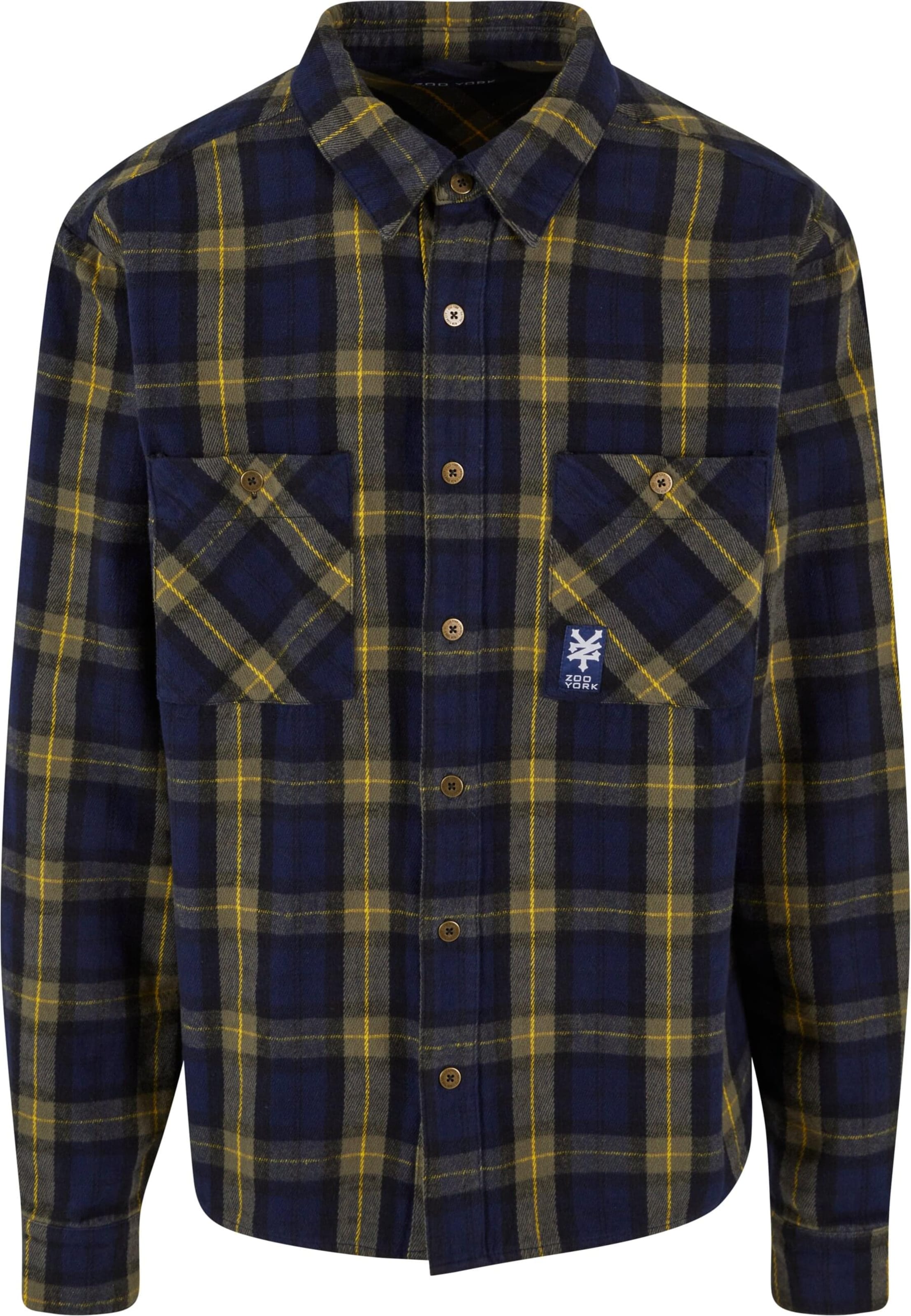 Comfort fit Camicia 'Iconic' di ZOO YORK in blu: frontale