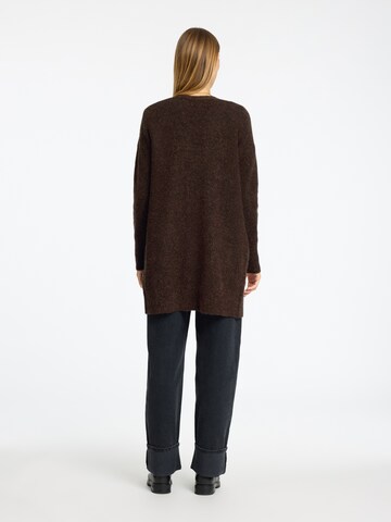 SELECTED Strickjacke 'SLFLulu' in Braun