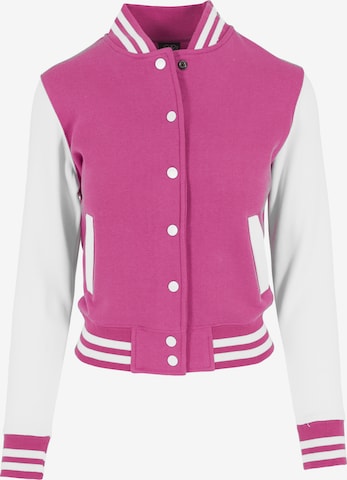 Veste mi-saison Urban Classics en rose : devant