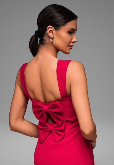 Ombre Robe de soirée en rouge, Vue avec produit