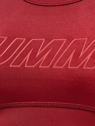 Hummel Bustier Sport-BH in Rot