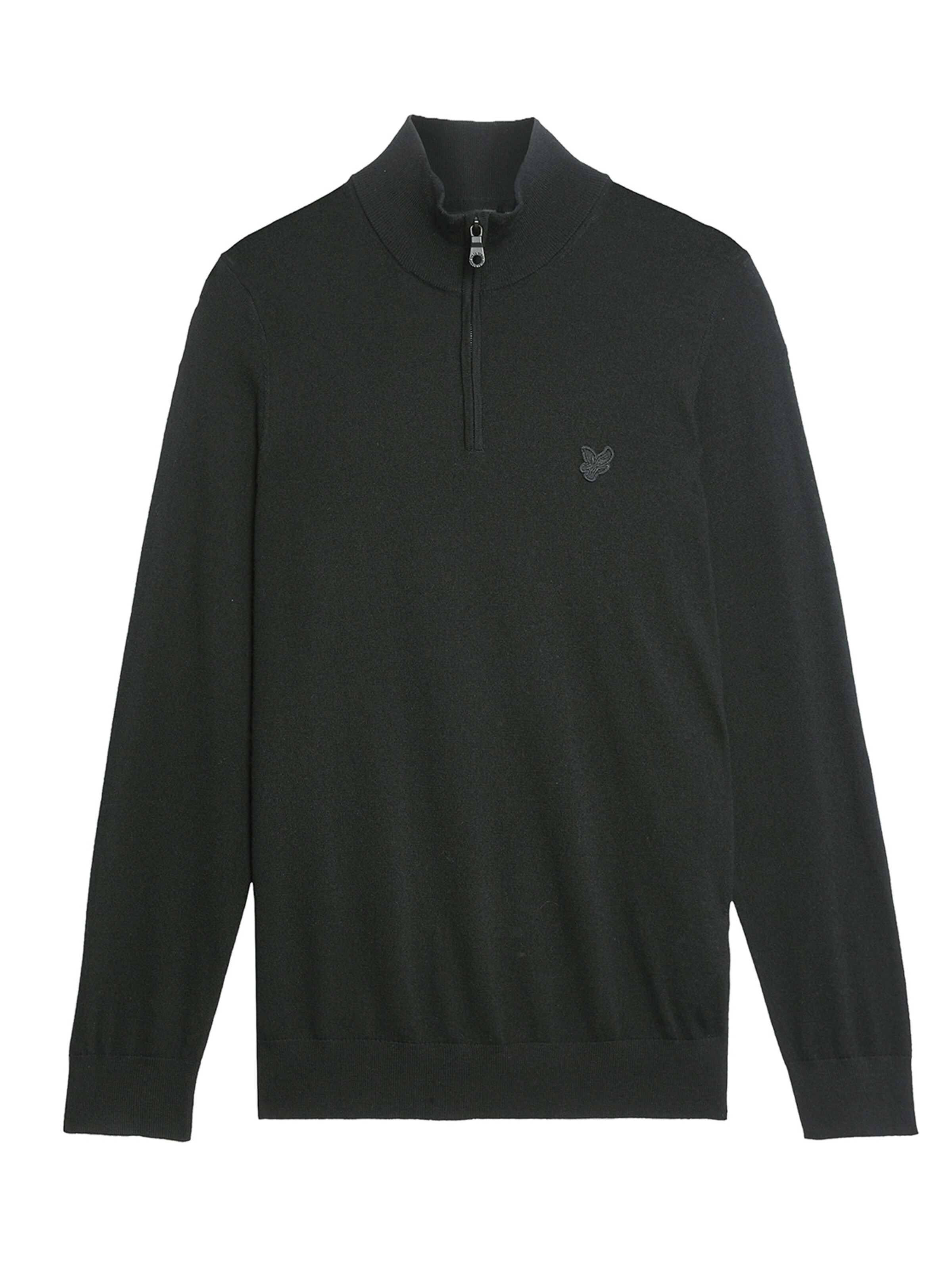 Lyle & Scott Trui 'Tonal Eagle' in Zwart: voorkant