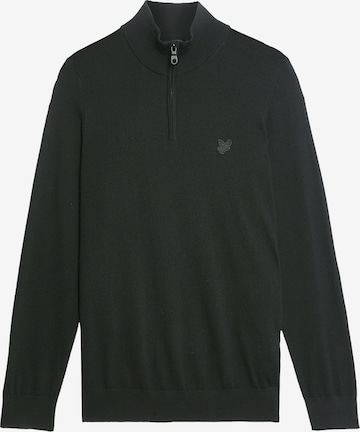 Lyle & Scott Trui 'Tonal Eagle' in Zwart: voorkant