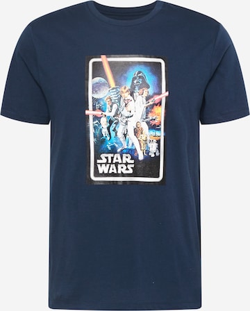 GAP Тениска 'STAR WARS' в синьо: отпред