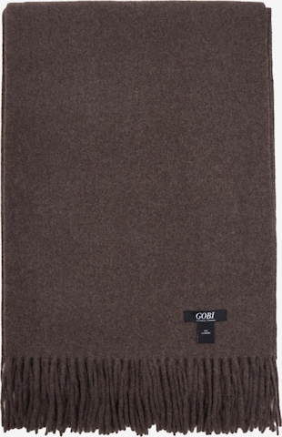 GOBI Cashmere Halsduk 'Unisex Cashmere Fringed Scarf' i brun: framsida