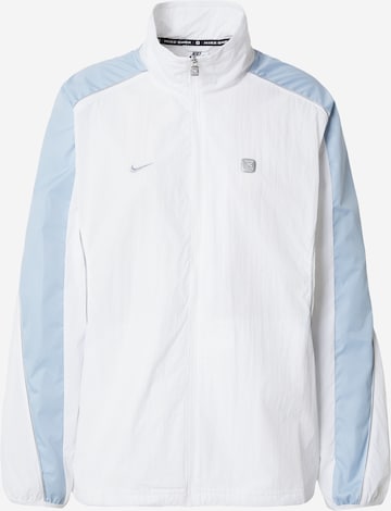 Nike SportswearPrijelazna jakna 'SHOX' - bijela boja: prednji dio