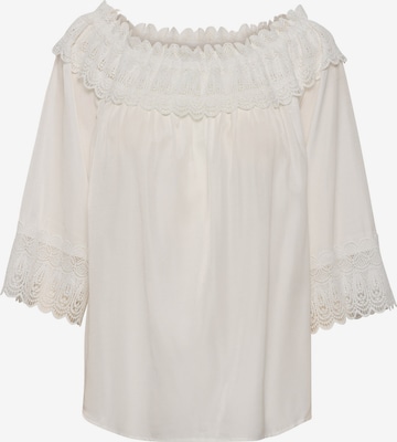 Cream - Blusa 'Bea' em branco: frente