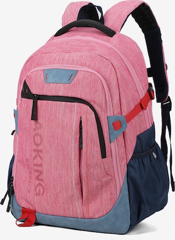 Aoking Backpack in Pink: front