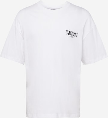 T-Shirt 'CYBERSPACE' JACK & JONES en blanc : devant