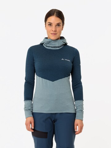 VAUDE Athletic Sweater 'Monviso' in Blue: front