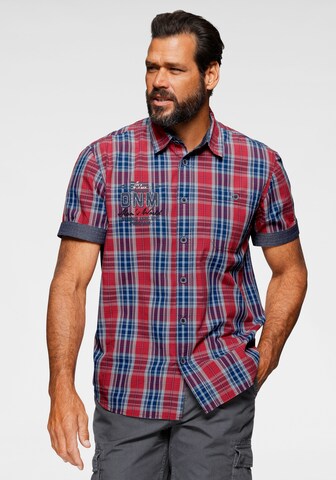 Man's World Comfort fit Button Up Shirt in Red