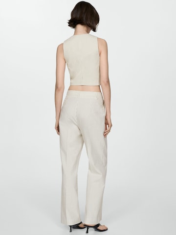 MANGO Wide Leg Hose 'Celia' in Beige