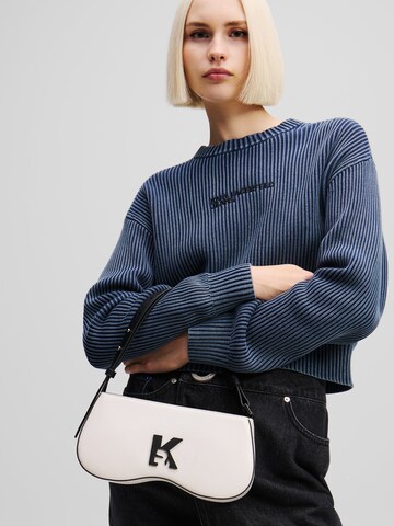 KARL LAGERFELD JEANS Schultertasche 'Sunglasses' in Weiß: Vorderseite