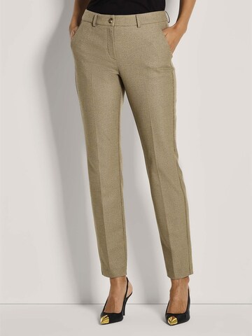 MADELEINE Tapered Broek in Beige: voorkant