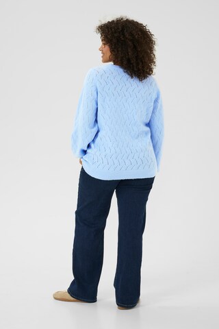 Cardigan 'Anita' KAFFE CURVE en bleu