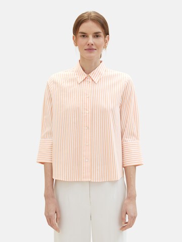 Camicia da donna di TOM TAILOR in arancione: frontale