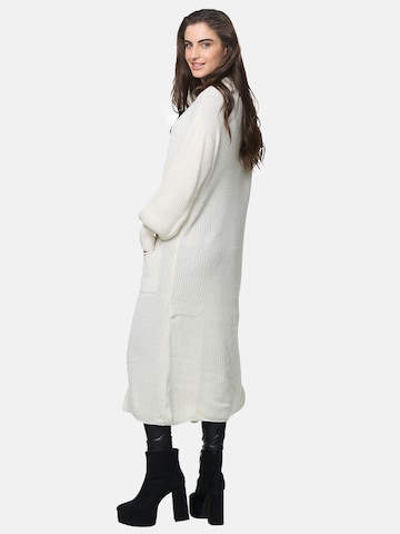 Elara Gebreide mantel in Wit