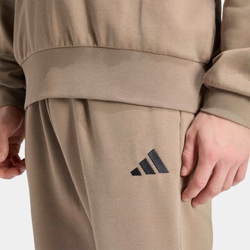 ADIDAS SPORTSWEAR Tapered Sporthose 'Essentials' in Braun