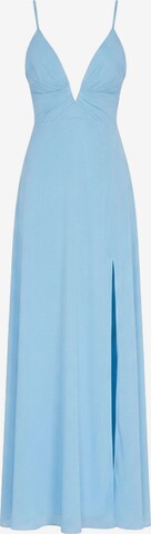 Ombre Abendkleid in Blau: Vorderseite