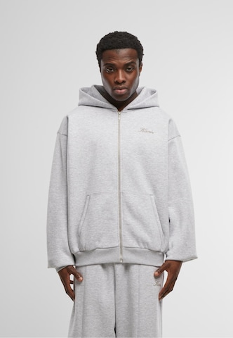 Karl Kani Sweatvest in Grijs: voorkant