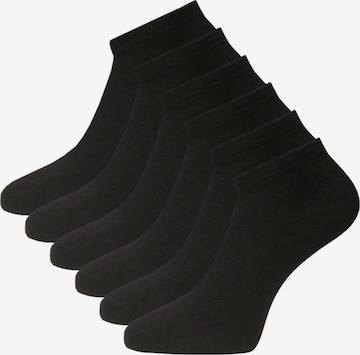 Bamboo basics Ankle socks 'Dani' in Black: front