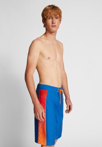 North Sails Badeshorts aus recyceltem Polyester in Blau: predná strana