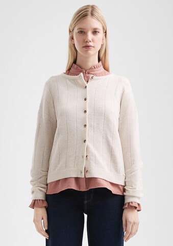 QS Gebreid vest in Beige: voorkant
