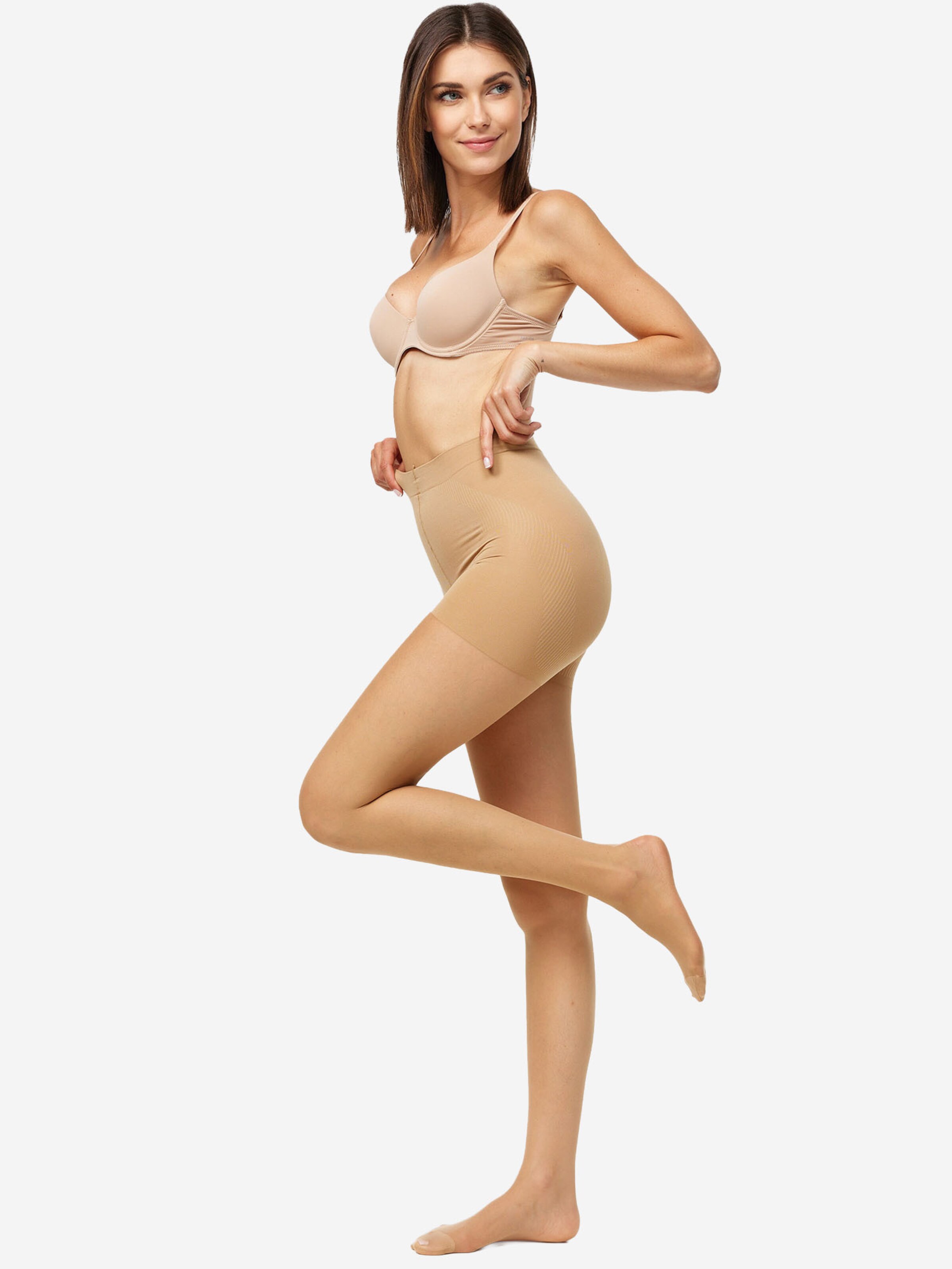 Nur Die Feinstrumpfhose ' Goodbye Laufmaschen Shape 20 DEN ' in Beige