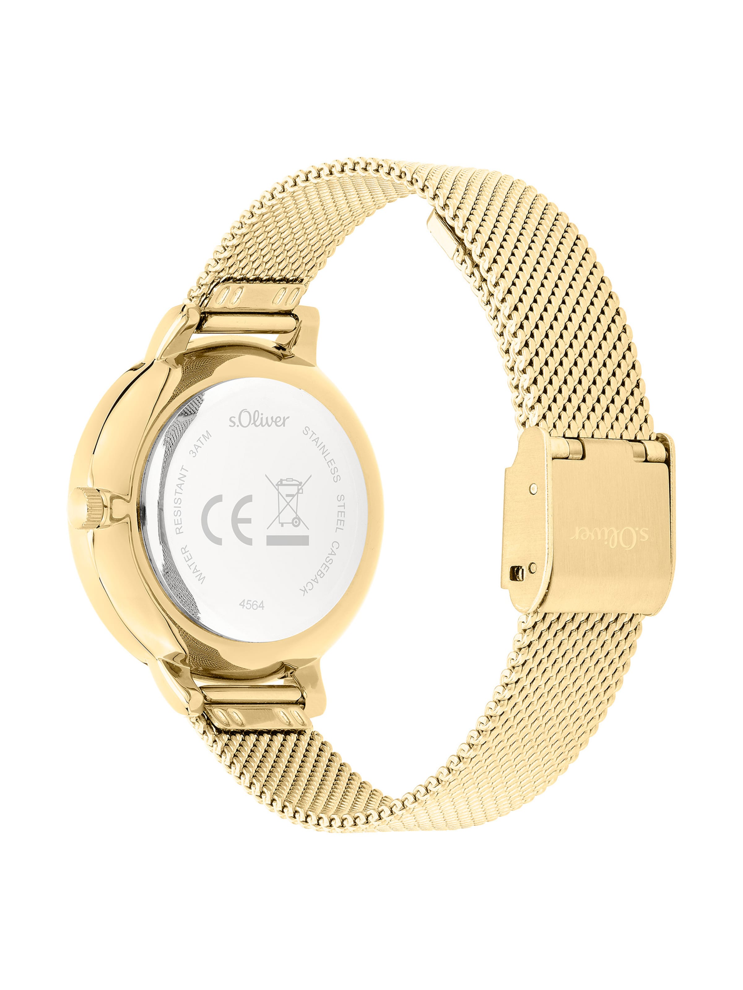 s.Oliver Analoguhr in Gold