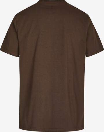 Cleptomanicx Shirt 'Smile Gull' in Brown