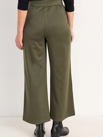 Cellbes of Sweden Wide leg Broek in Groen
