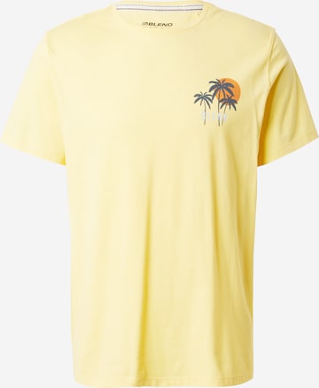 T-Shirt BLEND en jaune : devant