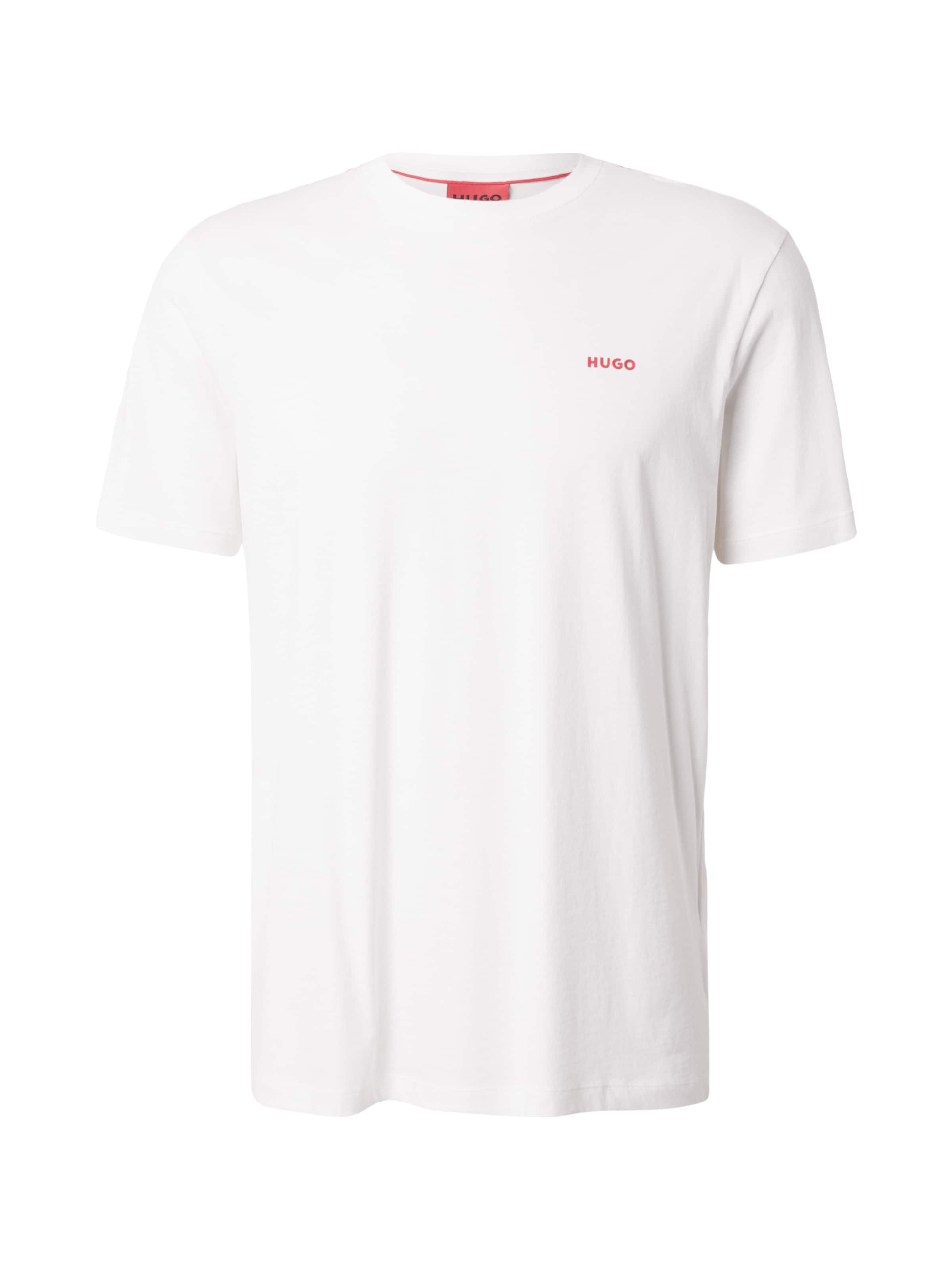 HUGO T-Shirt 'Dero' in S in creme / knallrot, Produktansicht