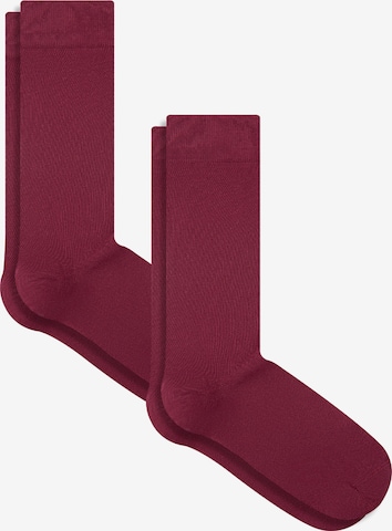 Albero Natur Socken in Rot: Vorderseite