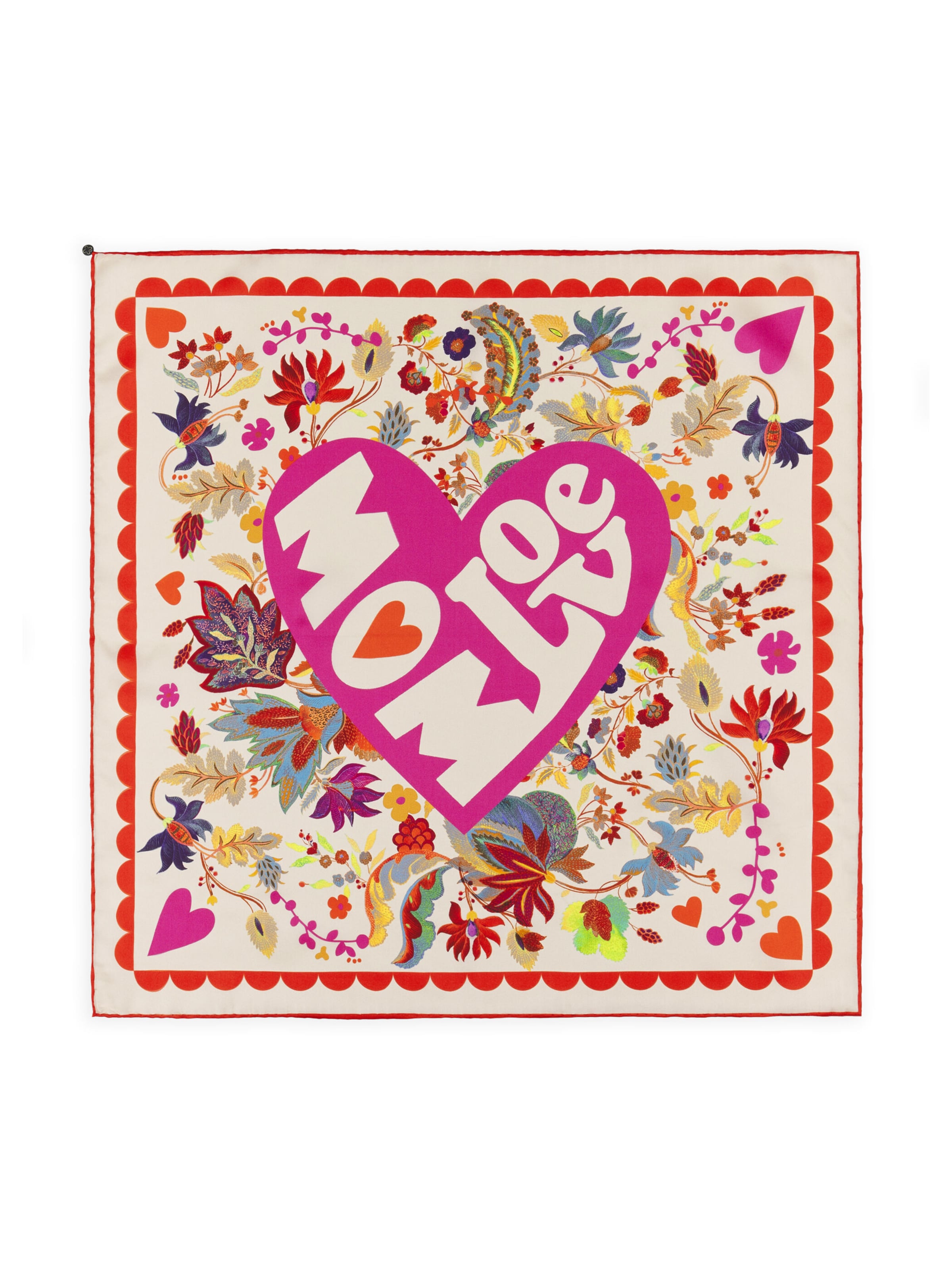 CODELLO Wrap 'LOVE MOM' in Red: front