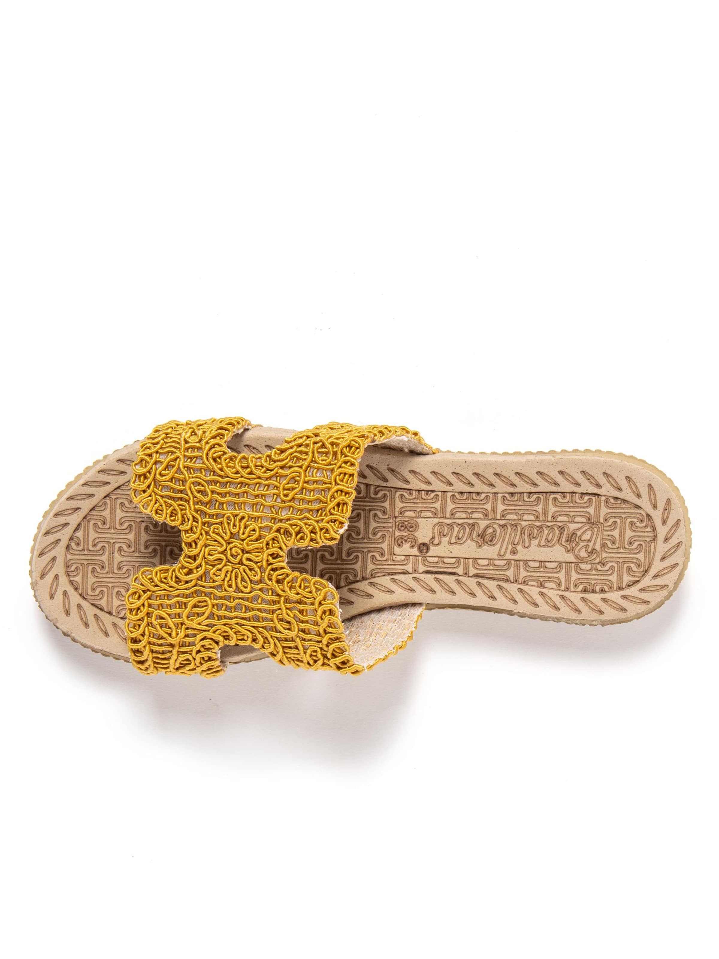 Brasileras Slippers 'Braida' in Yellow
