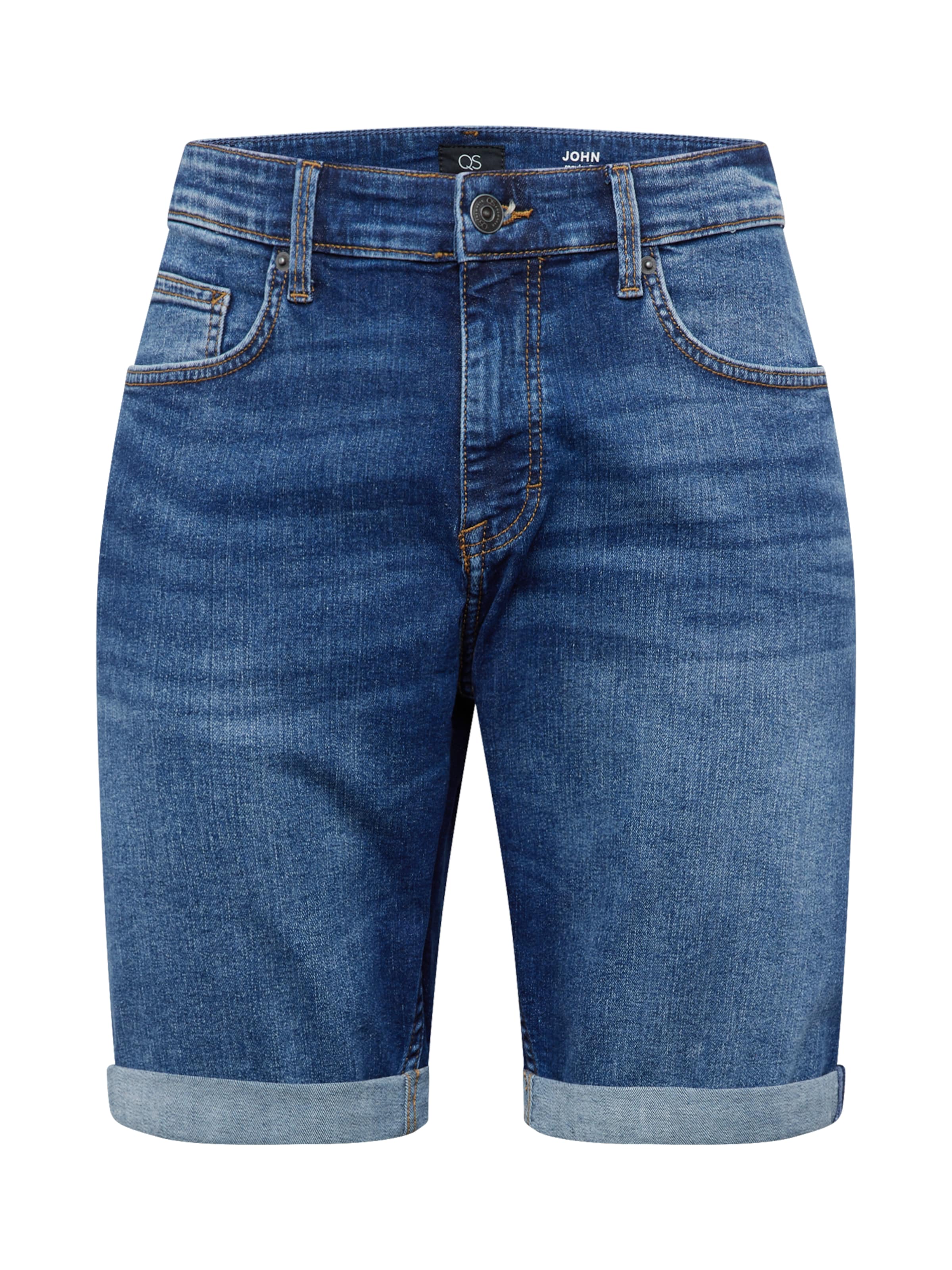 QS Regular Дънки 'John' в синьо: отпред