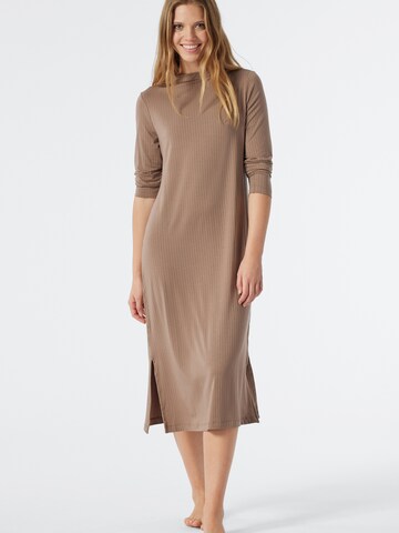 Chemise de nuit SCHIESSER en marron : devant