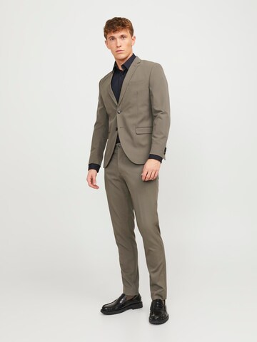 Coupe slim Pantalon à plis 'Franco' JACK & JONES en marron