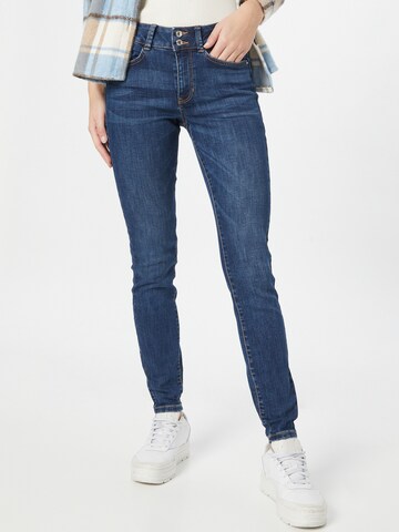 TOM TAILOR DENIM Skinny Jeans 'Nela' in Blauw: voorkant